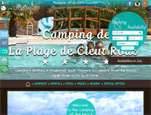 Tablet Screenshot of en.campinglaplage.fr
